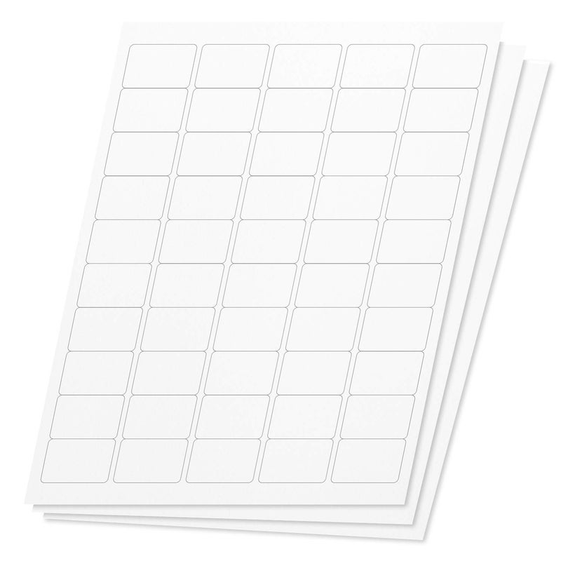OfficeSmartLabels Blank, Rectangular 1 x 1.5 inch Address/UPC EAN Barcode Labels for Laser & Inkjet Printers (50 per Sheet, White, 7500 Labels, 150 Sheets) - Image 1